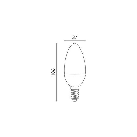 Żarówka LED E14 SW 9W PREMIUM barwa CIEPŁOBIAŁA