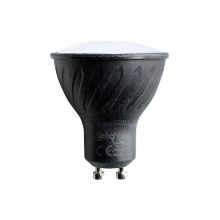 CZARNA ŻARÓWKA GU10 LED, EKZA251, 6W, BARWA: CIEPŁA