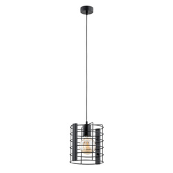 Lampa wisząca ALFA LANTAN CZARNA 1xE27 22cm | 61121