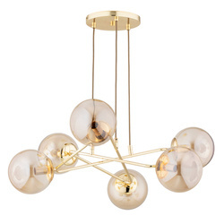 Lampa sufitowa ALFA TRISTAN ZŁOTA 6xE14 65cm | 63248