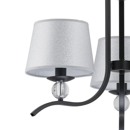 Nowoczesna lampa sufitowa BARNI III czarny śr. 53cm