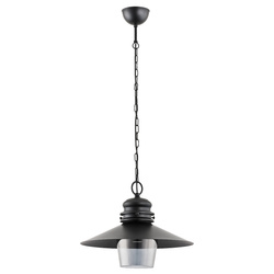 Lampa wisząca ALFA HOLLY CZARNA 1xE27 40cm | 60327