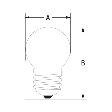 Żarówka LED KULKA E-27 230V 1W | RGB