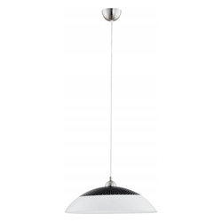 Lampa wisząca ALFA BEN CZARNO-BIAŁA 1xE27 36cm | 9185