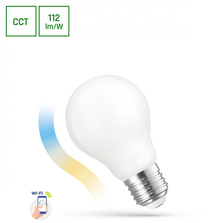 Żarówka LED GLS 5W E-27 COG 230V CCT+DIMM SMART