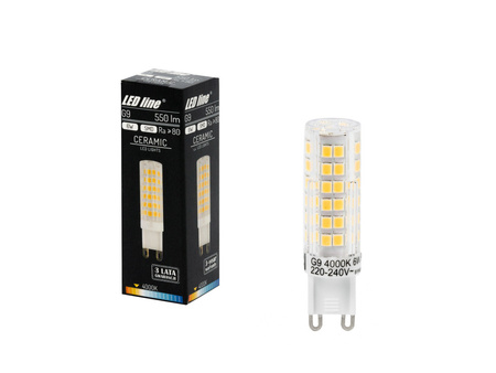 Żarówka LED SMD G9 230V 6W biała dzienna 4000K