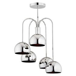 Lampa sufitowa żyrandol GLAMOUR chrom śr. 46cm