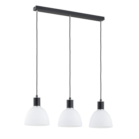 Lampa wisząca ALFA SANBRI CZARNA & BIAŁA 3xE27 75cm | 62432