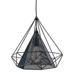 Lampa wisząca ALFA NET CZARNA 1xE27 36cm | 60499