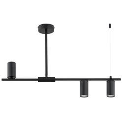 Lampa sufitowa ALFA URANOS CZARNA 3xGU10 74cm | 62535
