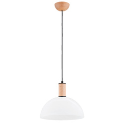 Lampa wisząca ALFA TERRIN DREWNIANA 1xE27 30cm | 61401