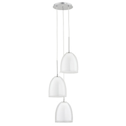 Lampa wisząca ALFA RONDA BIAŁA 3xE27 34cm | 60141