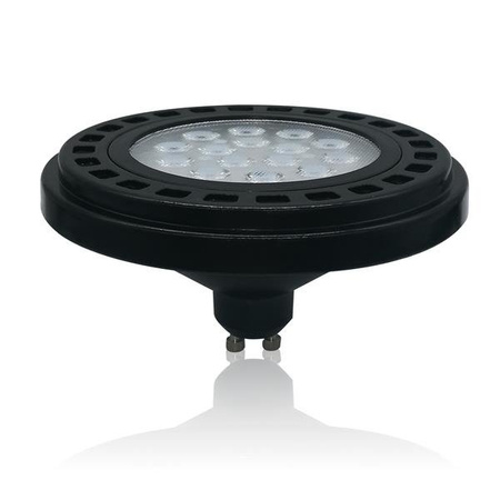 LED ES111 / GU10 12W ciepła 3000K kąt 30st BL