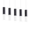 Lampa wisząca ALFA ELIOT CZARNO-BIAŁA 5xE14 6cm | 63046