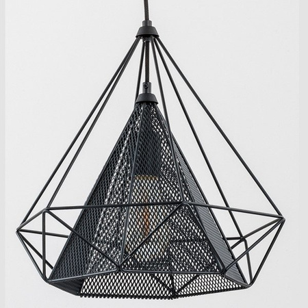 Lampa wisząca ALFA NET CZARNA 1xE27 36cm | 60499
