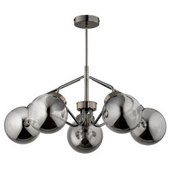 Lampa sufitowa ALFA BARSUM CZARNY CHROM 5xE14 58cm | 63180