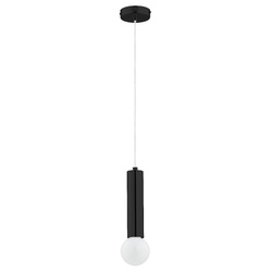 Lampa wisząca ALFA JAZZ CZARNA 1xE27 10cm | 60913
