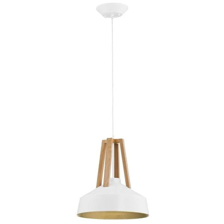 Lampa wisząca ALFA DROP BIAŁA 1xE27 33cm | 60292