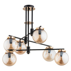 Lampa sufitowa ALFA BOGOTA CZARNA 6xE14 62cm | 63045