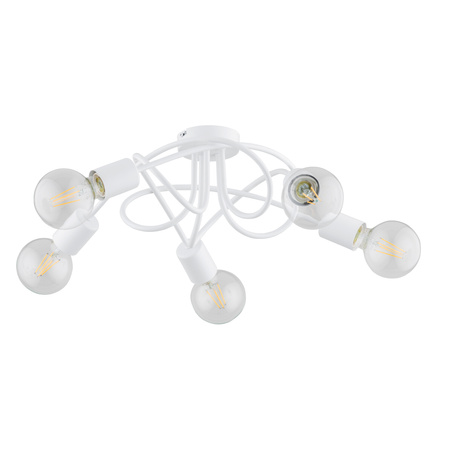 Lampa sufitowa ALFA BOSTON BIAŁA 5xE27 52cm | 63194
