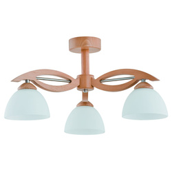 Lampa sufitowa żyrandol EMIR drewno śr. 53cm