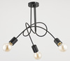 Lampa sufitowa ALFA TANGO CZARNA 3xE27 48cm | 23173