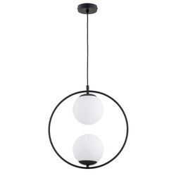 Lampa wisząca ALFA ADINO CZARNA 2xE14 39cm | 62437