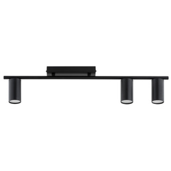 Lampa sufitowa ALFA KANON CZARNA 3xGU10 68cm | 62547