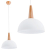 Lampa wisząca ALFA ANJA DREWNIANA 1xE27 30cm | 9626