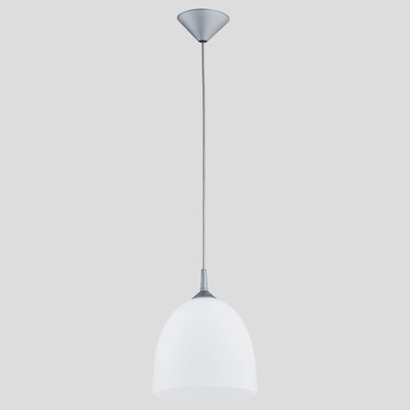 Lampa wisząca ALFA DAWID SREBRNA 1xE27 23cm | 9106