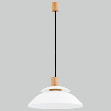 Lampa wisząca ALFA TROPIC DREWNIANA 1xE27 44cm | 60356