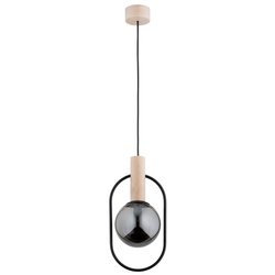 Lampa wisząca ALFA NIKI DREWNIANA 1xE14 19cm | 61154