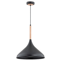 Lampa wisząca ALFA GASOLINA CZARNA 1xE27 35cm | 60642