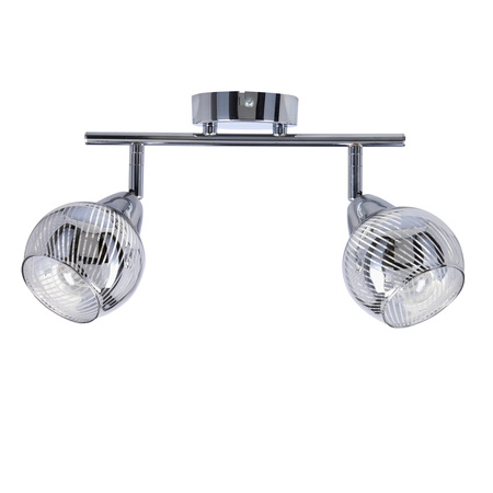Lampa sufitowa/ścienna FORT listwa 92-62819 chrom 2xE14 LED