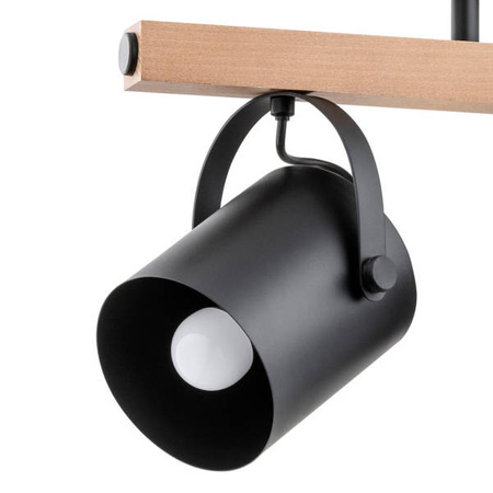 Lampa wisząca ALFA TEYLA DREWNIANA 3xE27 13cm | 63009