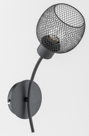 Kinkiet ALFA WATSA CZARNY 1xE27 13cm | 25790