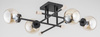 Lampa sufitowa ALFA TRANSFER CZARNA 4xE14 85cm | 25364