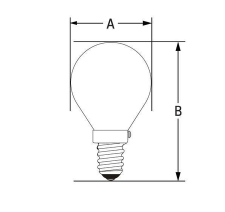 LED KULKA E-14 230V 4W COG WW CLEAR SPECTRUM