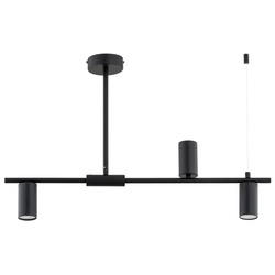 Lampa sufitowa ALFA URANOS CZARNA 3xGU10 74cm | 62536