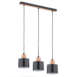 Lampa wisząca ALFA IVO CZARNA 3xE27 13cm | 62092