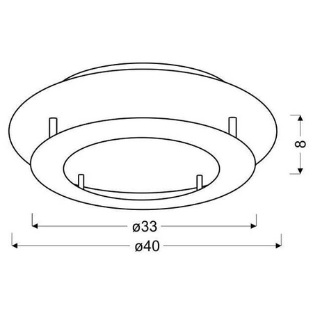 Lampa sufitowa MERLE, 40 cm, 98-66213, złota,18W LED, barwa ciepła 3000K