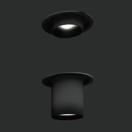 Wysuwany reflektor podtynkowy LED śr, 13cm 21W 3000K WLD In Out L | czarny