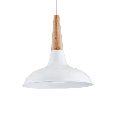 Lampa wisząca ALFA DORO BIAŁA 1xE27 40cm | 60005