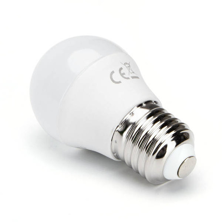 Żarówka LED E27 7W zimna 6500K kulka G45