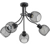 Lampa sufitowa ALFA PLENA DUO CZARNA 5xE27 55cm | 25835