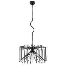 Lampa wisząca ALFA VERSO CZARNA 1xE27 42cm | 60596