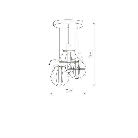 MANUFACTURE retro III 3pkt śr.35cm 9740