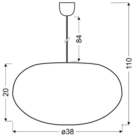 Lampa wisząca LIVIO 35 cm 31-51158 kremowa 1x60W E27