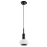 Lampa wisząca ALFA ZEBRA CZARNO-BIAŁA 1xE14 16cm | 61196
