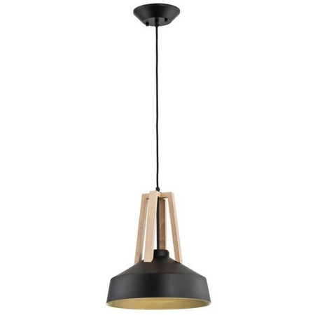 Lampa wisząca ALFA DROP DREWNIANA 1xE27 33cm | 60284